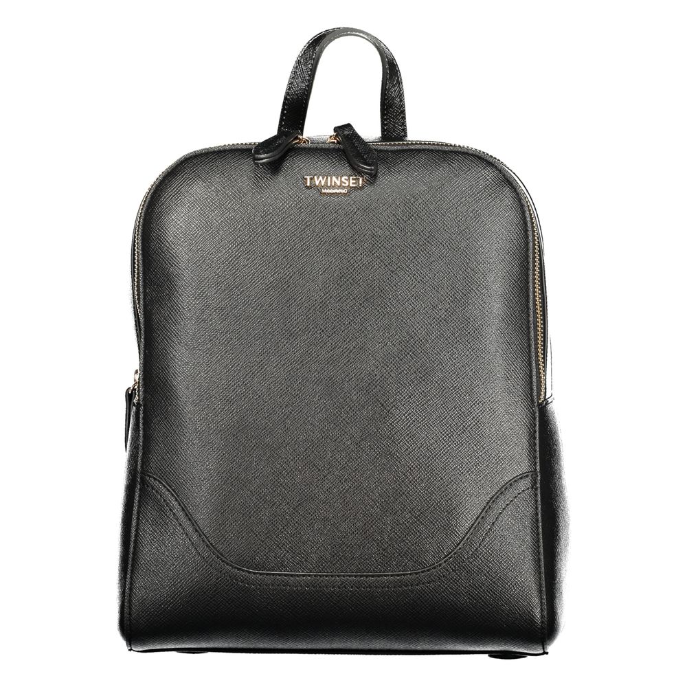 Twinset Black Polyurethane Women Backpack