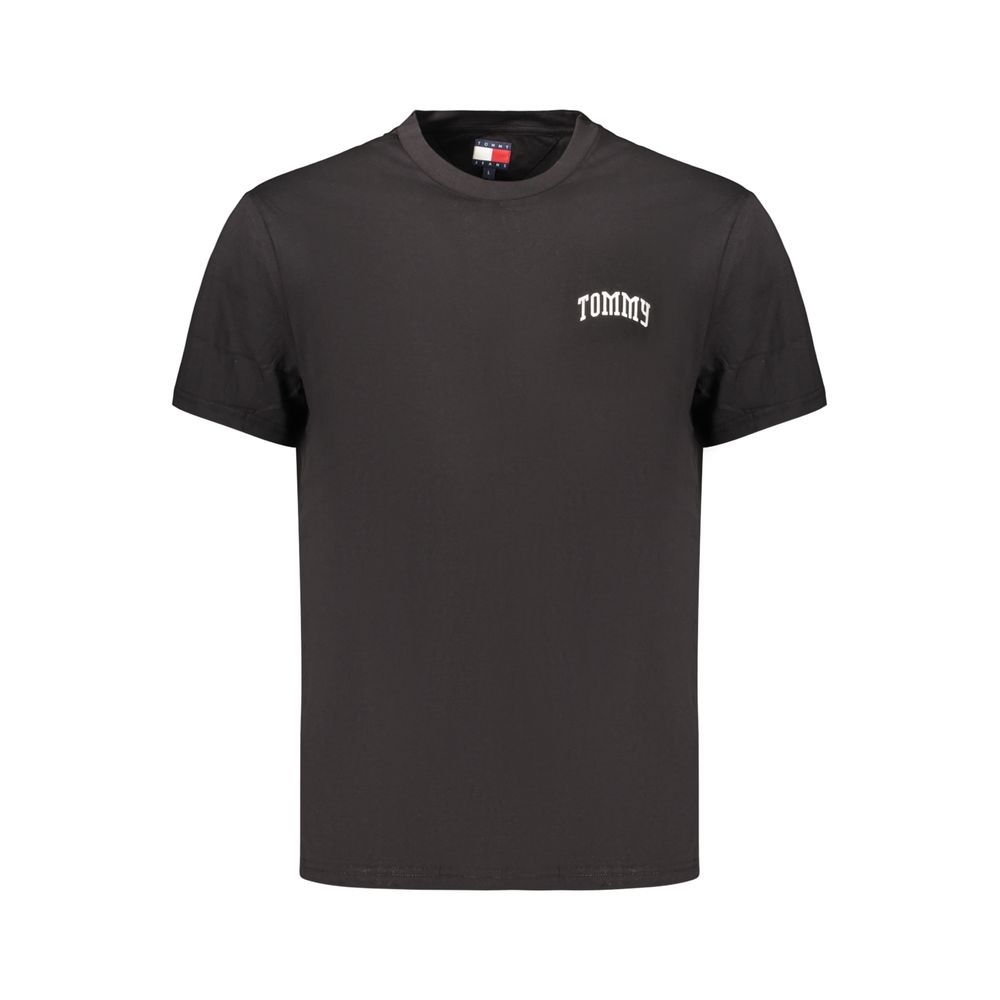 Tommy Hilfiger Black Cotton Men's T-Shirt