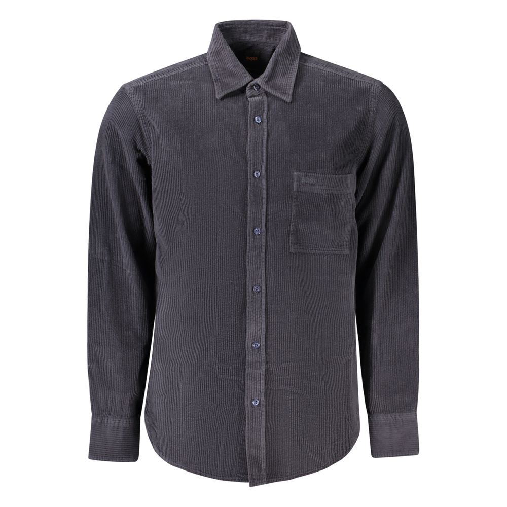 Hugo Boss Blue Cotton Shirt