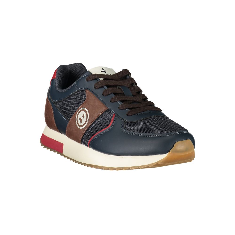 Navigare Blue Polyester Athletic Sneakers