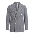 Roberto Pepe Luxury Blue Cotton Men Jacket