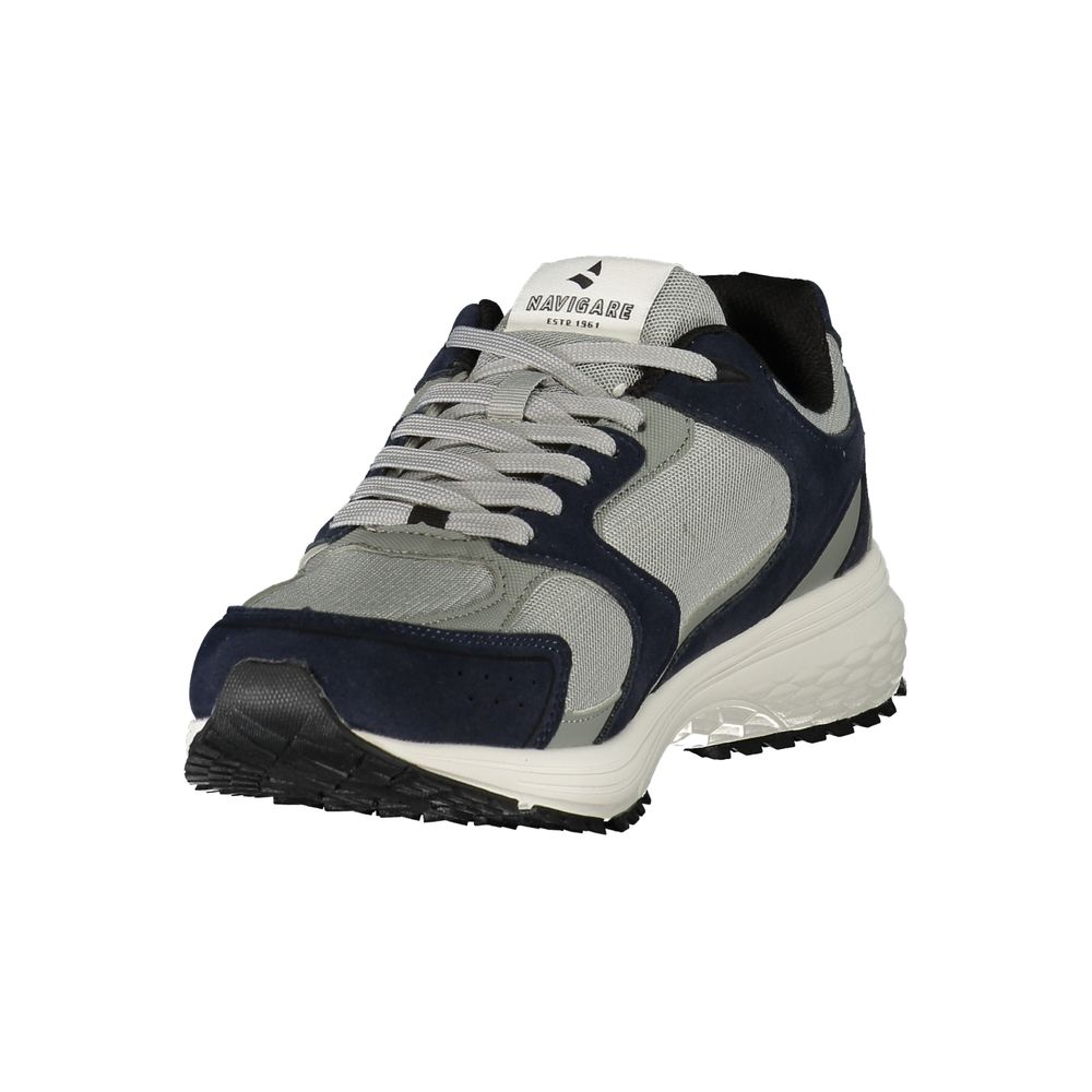 Navigare Blue Polyurethane Men's Sneaker