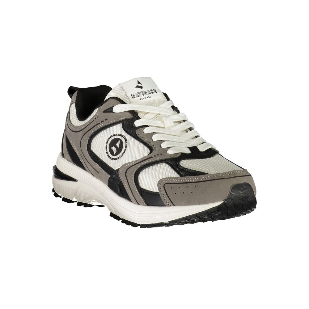 Navigare White Polyurethane Men's Sneaker