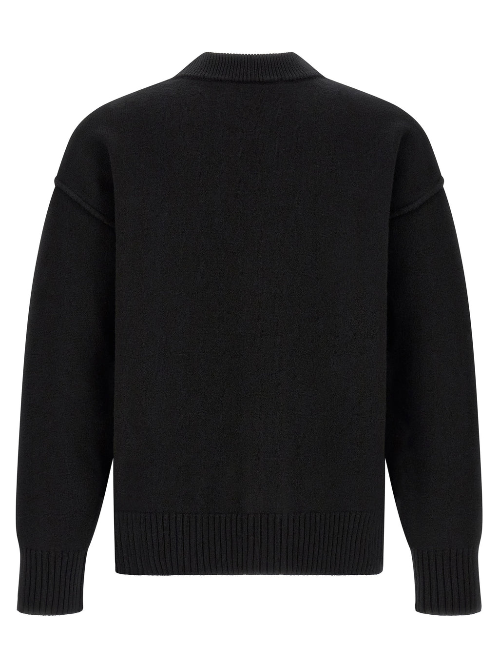 Ami Paris Black Wool Cardigan