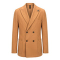 Roberto Pepe Luxury Brown Wool Men Jacket