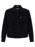 SECOND/LAYER Black Cotton Full-Length Jacket