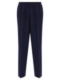 CELLAR DOOR Blue Virgin Wool Casual Pants