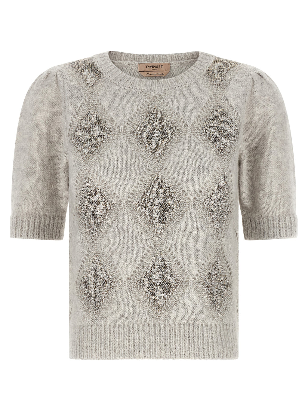 Twinset Gray Marabou Cardigan