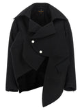Comme Des Garçons Black Wool Blazer