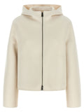 Fendi White Virgin Wool Full-Length Jacket