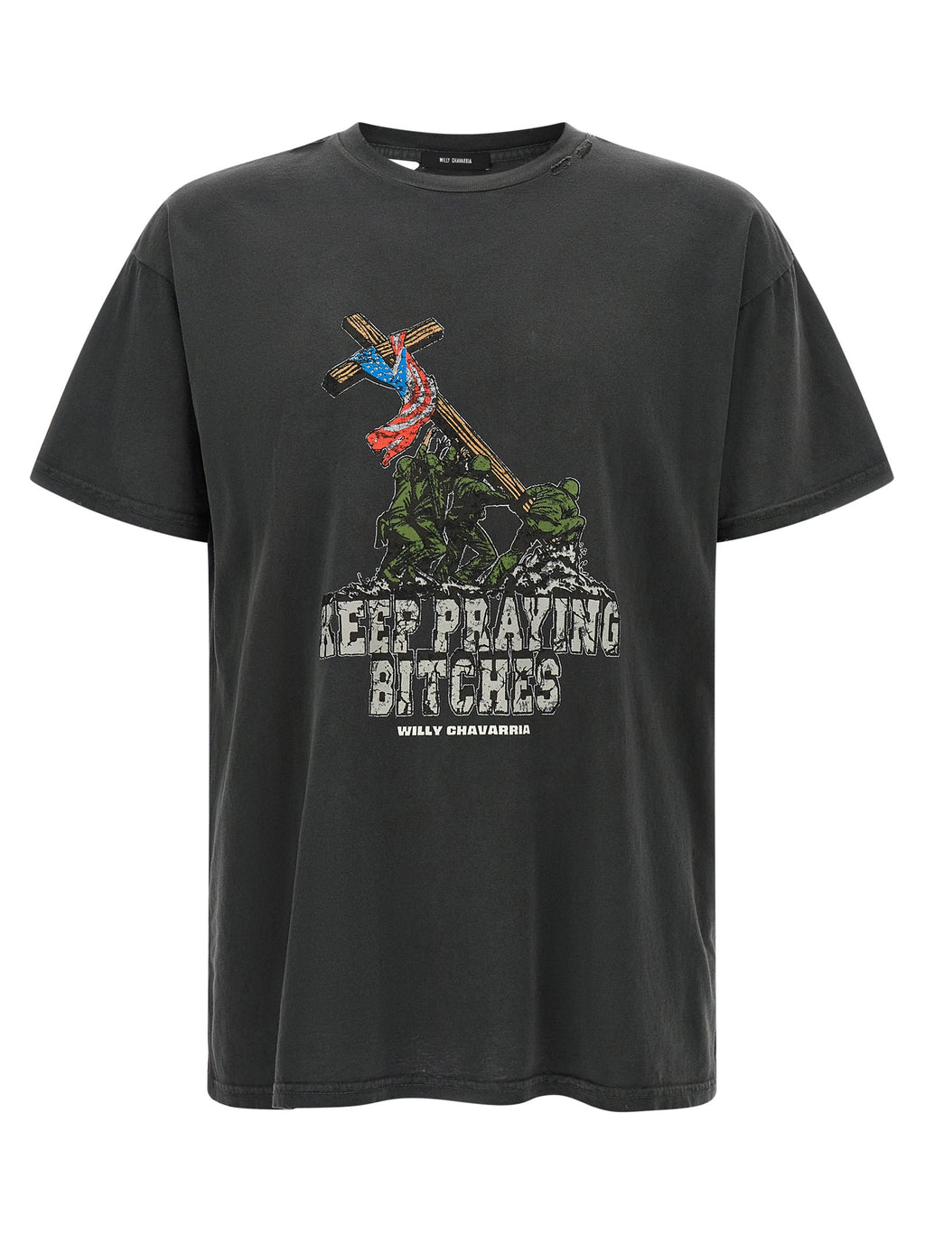 WILLY CHAVARRIA Black Cotton T-Shirt