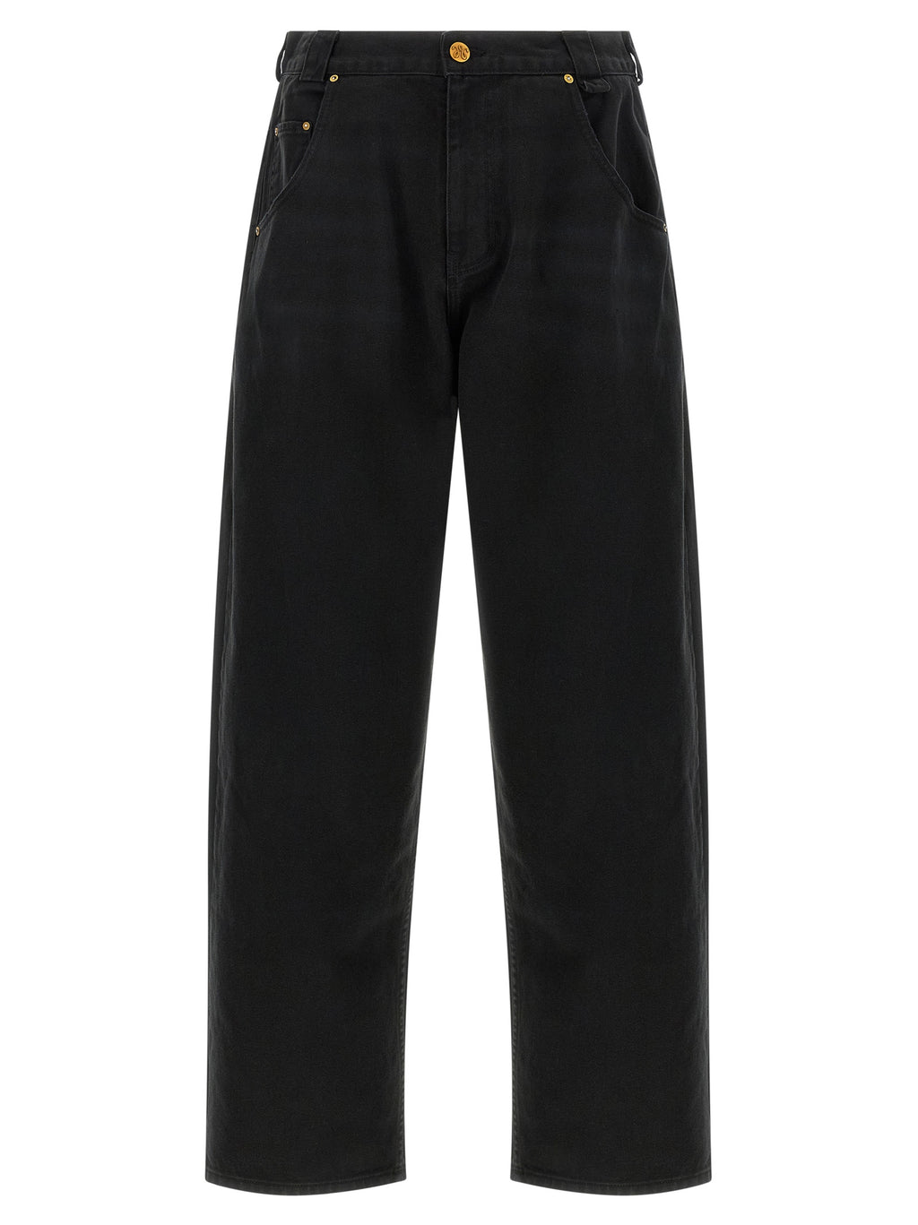 WILLY CHAVARRIA Black Cotton Relaxed Fit Jeans