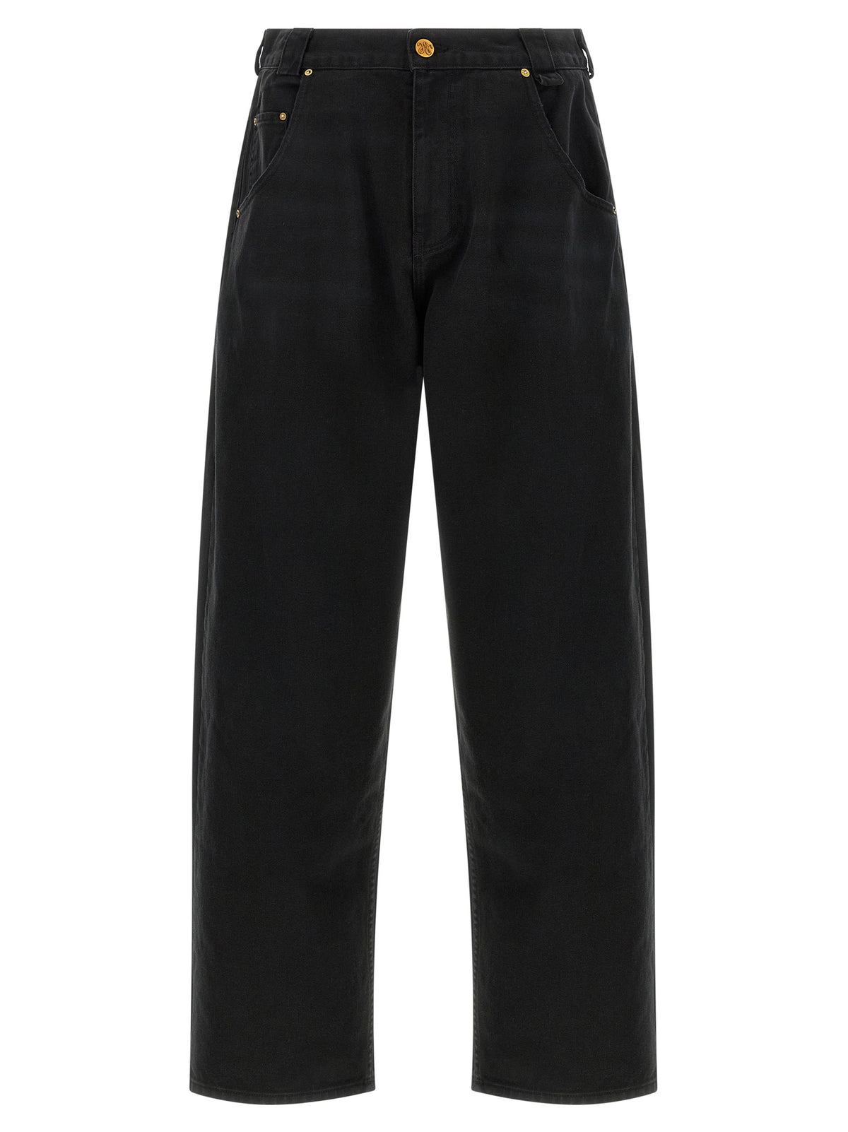 WILLY CHAVARRIA Black Cotton Relaxed Fit Jeans