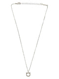 Ferragamo Silver Brass Necklace