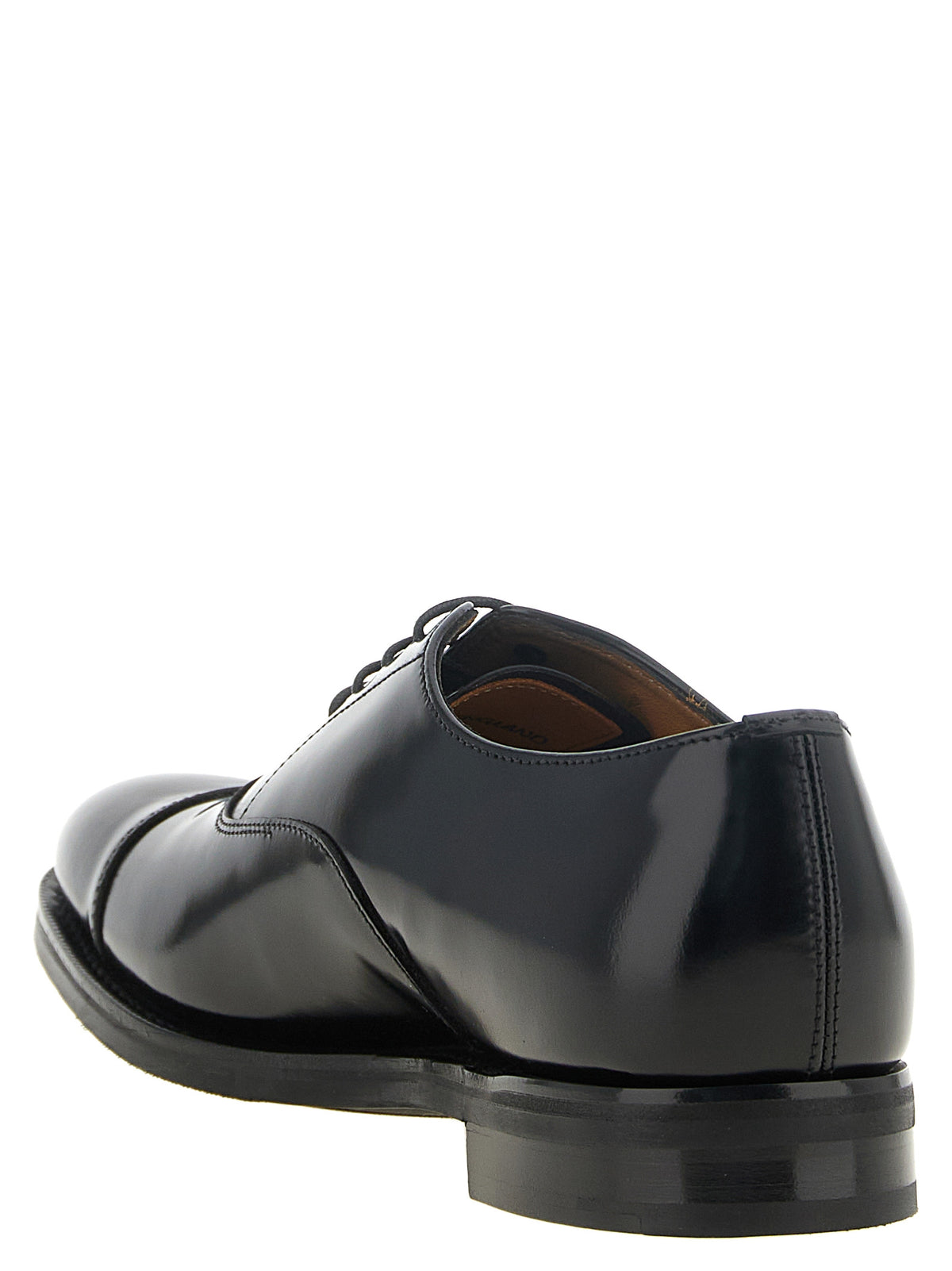 Church's Black Calfskin Oxfords And Derbies