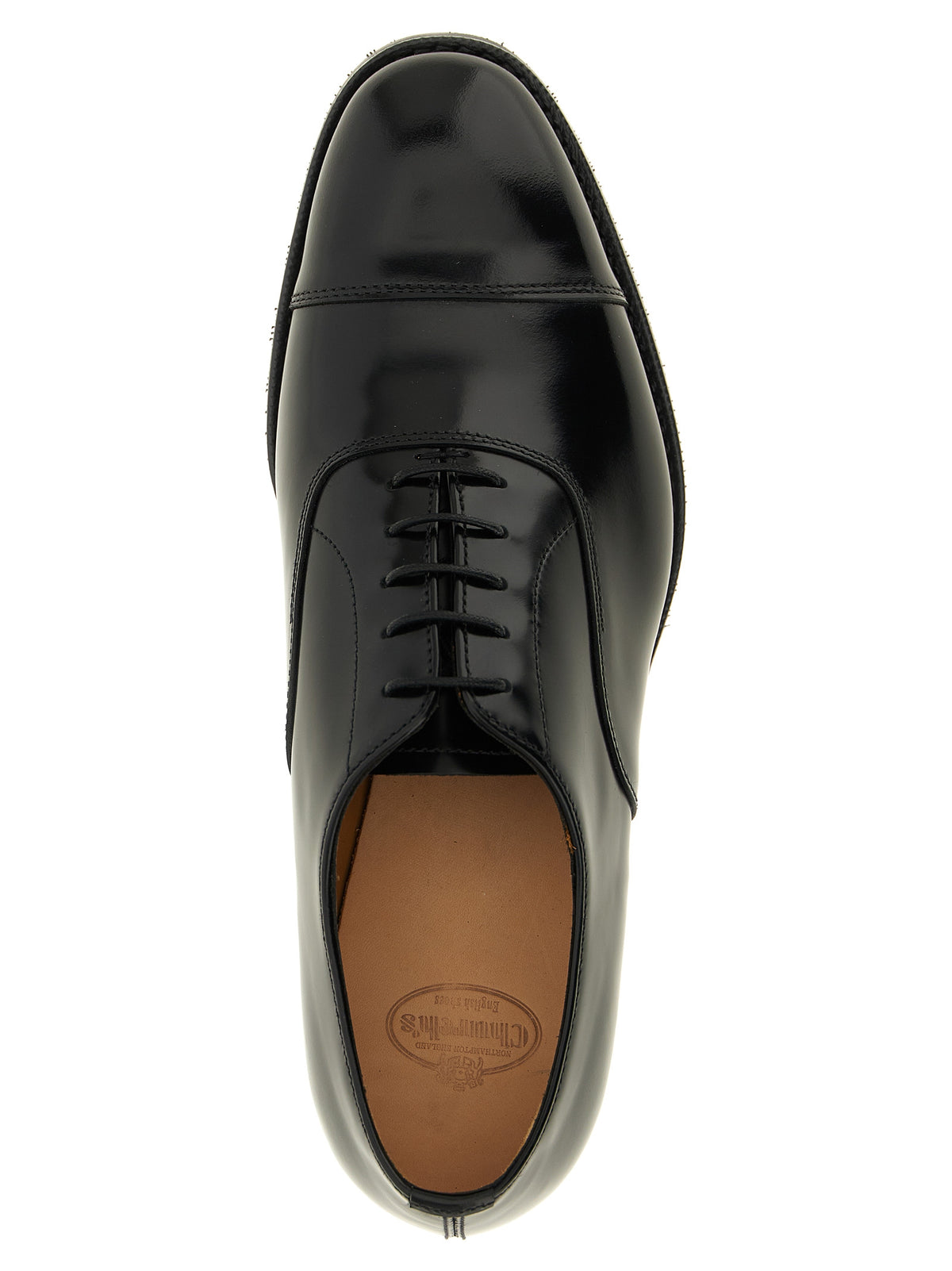 Church's Black Calfskin Oxfords And Derbies