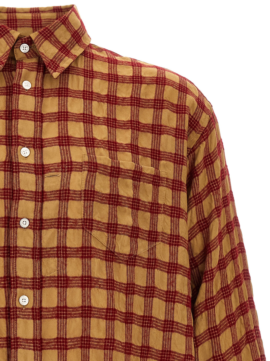 WILLY CHAVARRIA Bordeaux Viscose Blouse