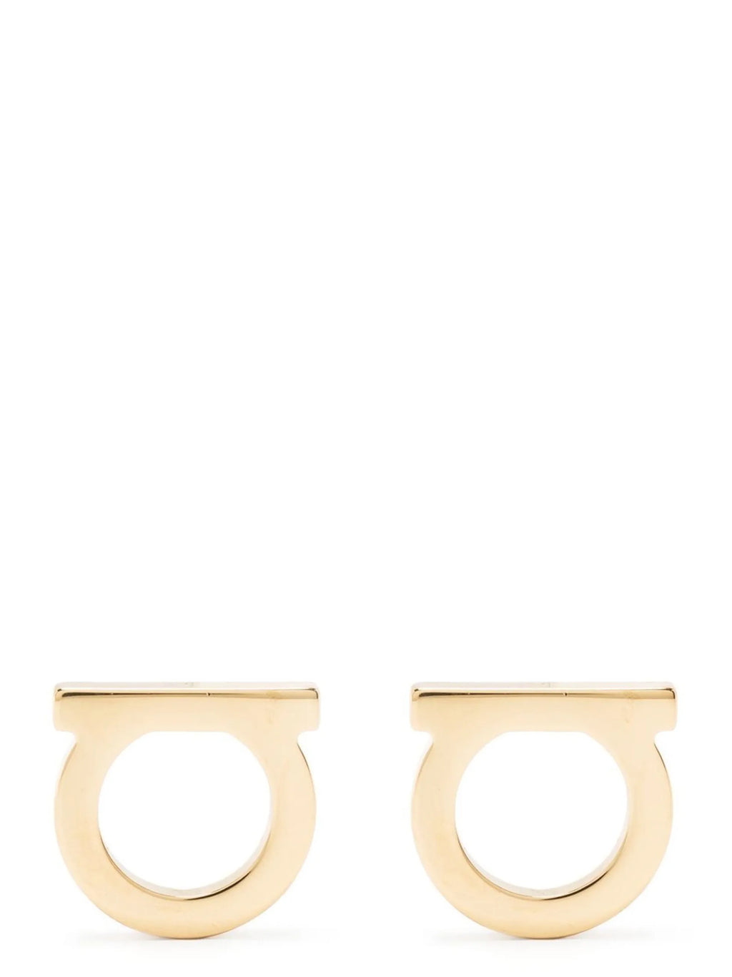 Ferragamo Gold Brass Earrings