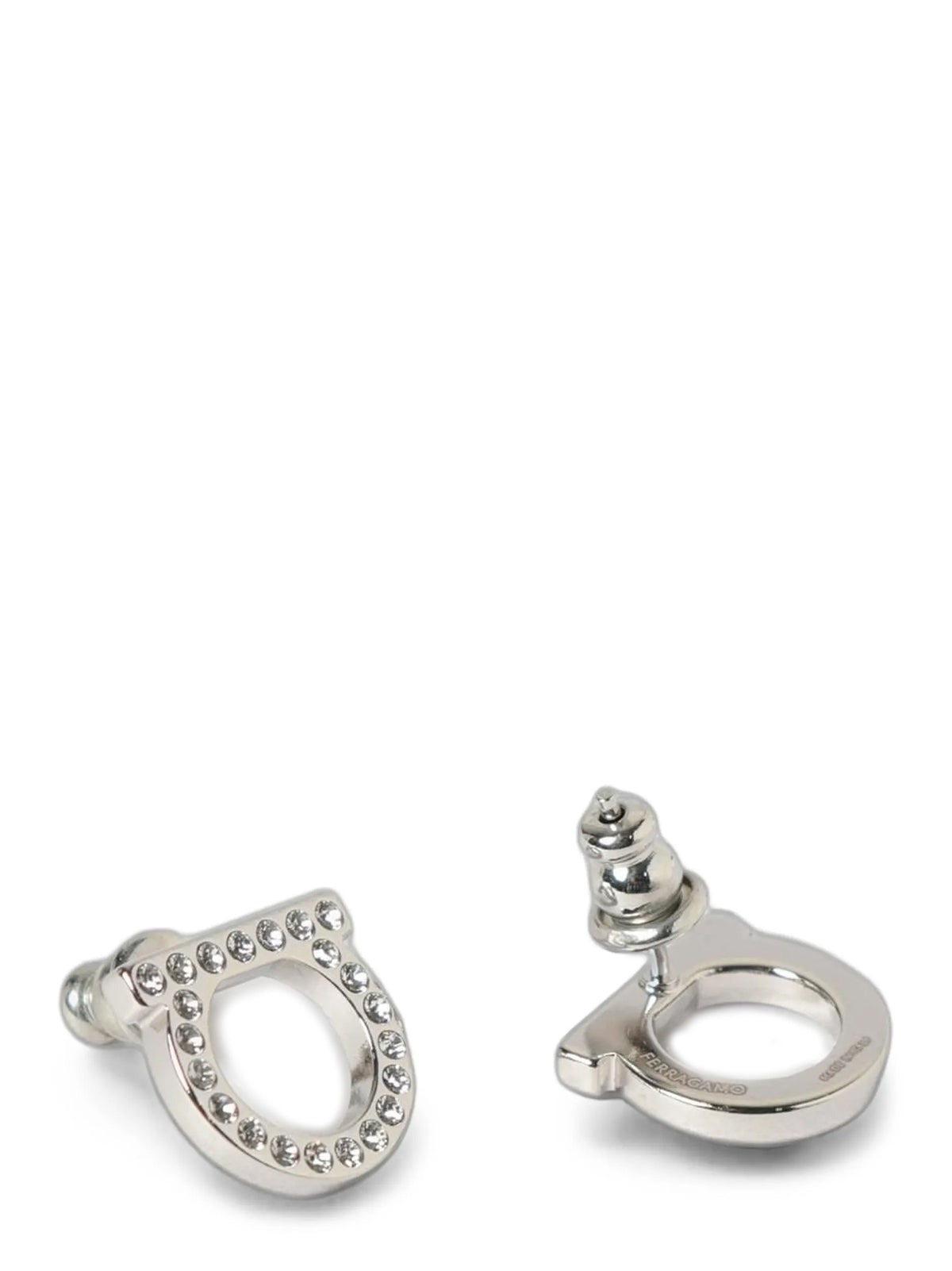 Ferragamo Silver Brass Earrings