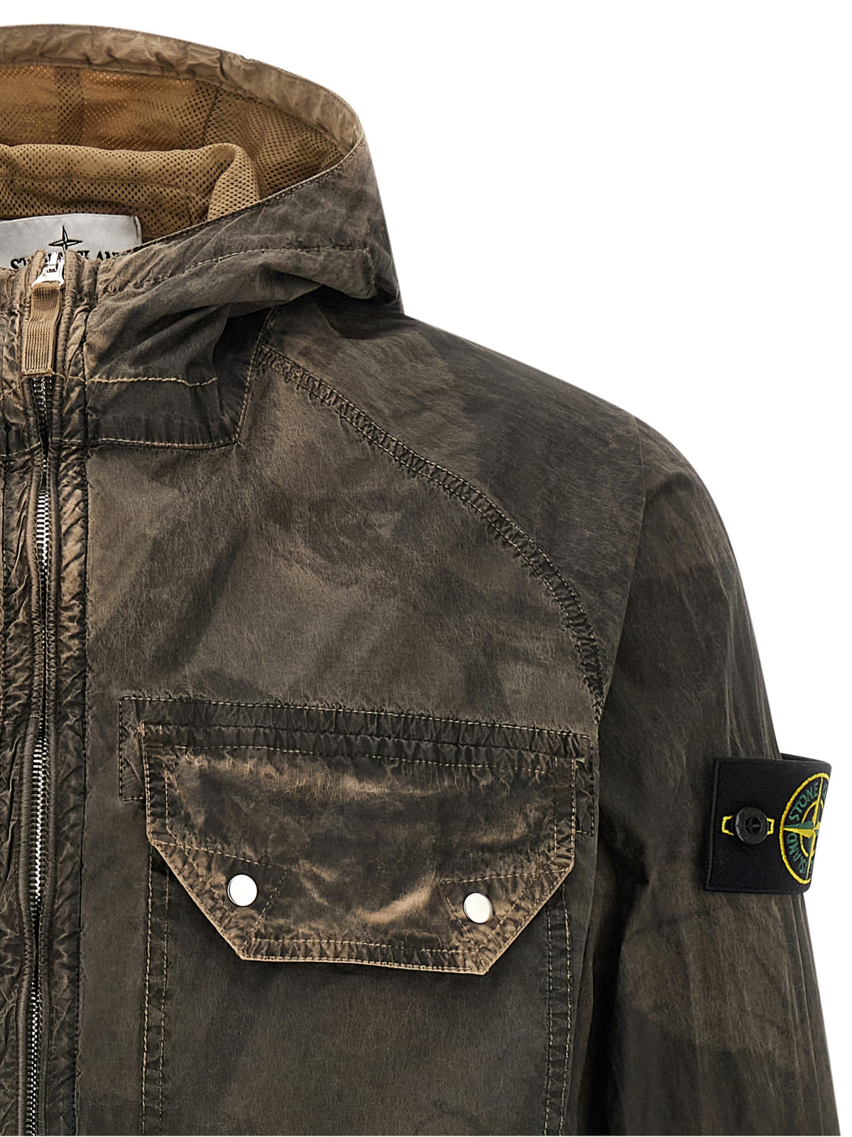 Stone Island Brown Polyamide Blouse