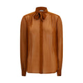 Lardini Brown Viscose Blouse