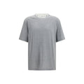 Brunello Cucinelli Gray Cotton T-Shirt