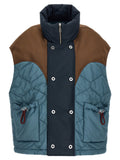 MARBELL Blue Polyamide Sleeveless Jacket