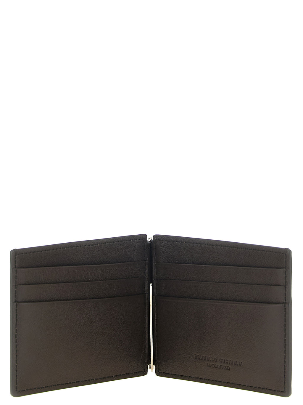 Brunello Cucinelli Brown Calfskin Money Clip