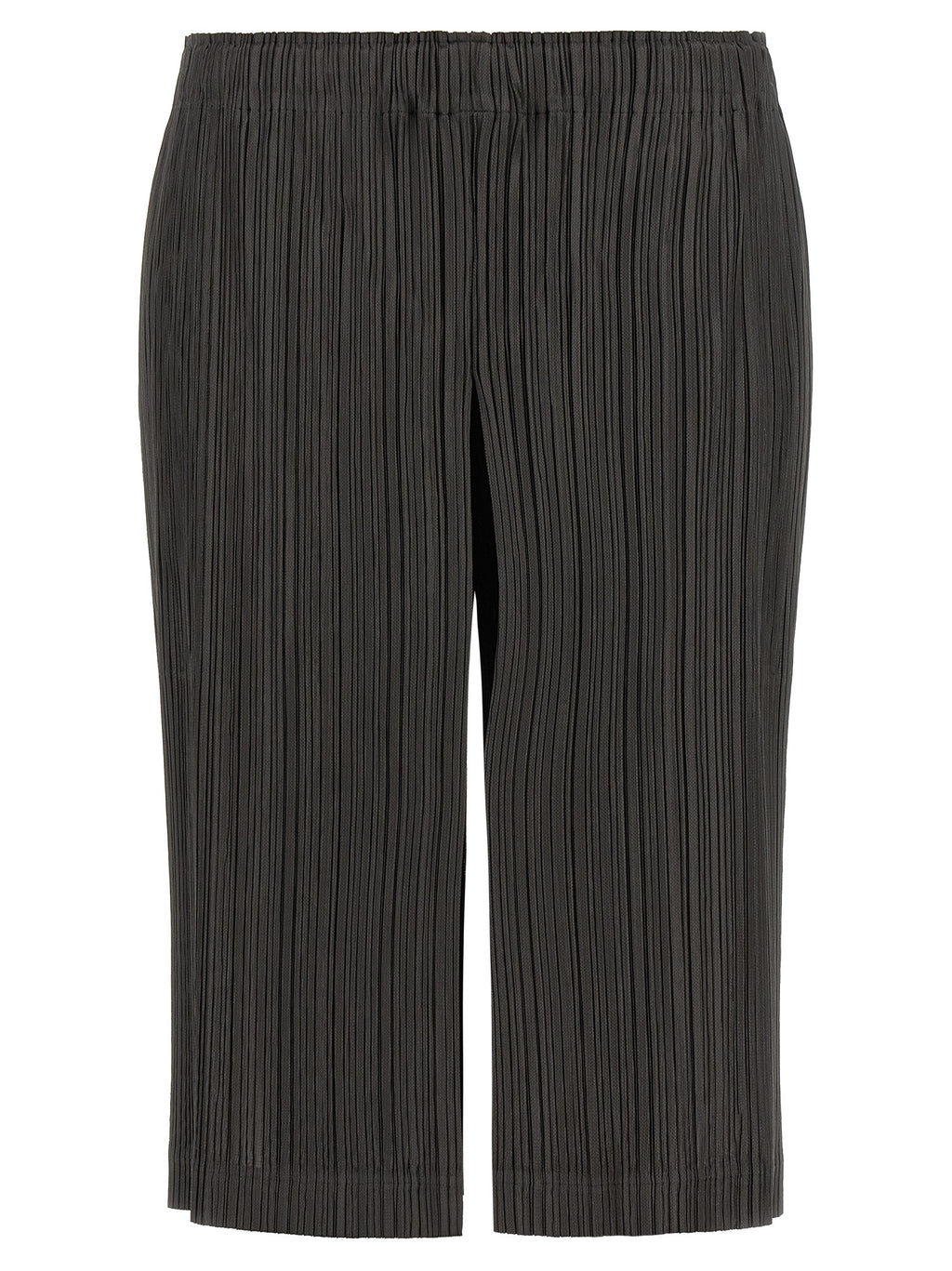 PLEATS PLEASE ISSEY MIYAKE Gray Polyester Bermuda Shorts
