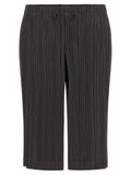 PLEATS PLEASE ISSEY MIYAKE Gray Polyester Bermuda Shorts