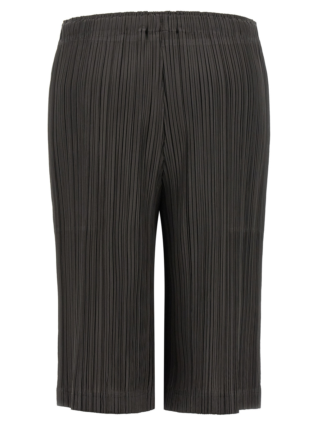 PLEATS PLEASE ISSEY MIYAKE Gray Polyester Bermuda Shorts