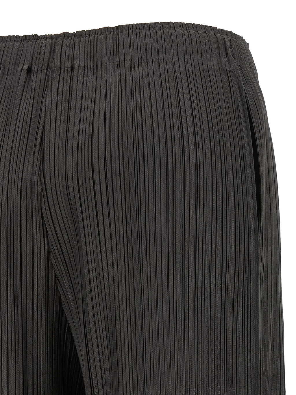 PLEATS PLEASE ISSEY MIYAKE Gray Polyester Bermuda Shorts
