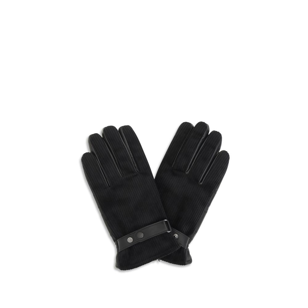 Barbour Black Calf Leather Bos Taurus Gloves