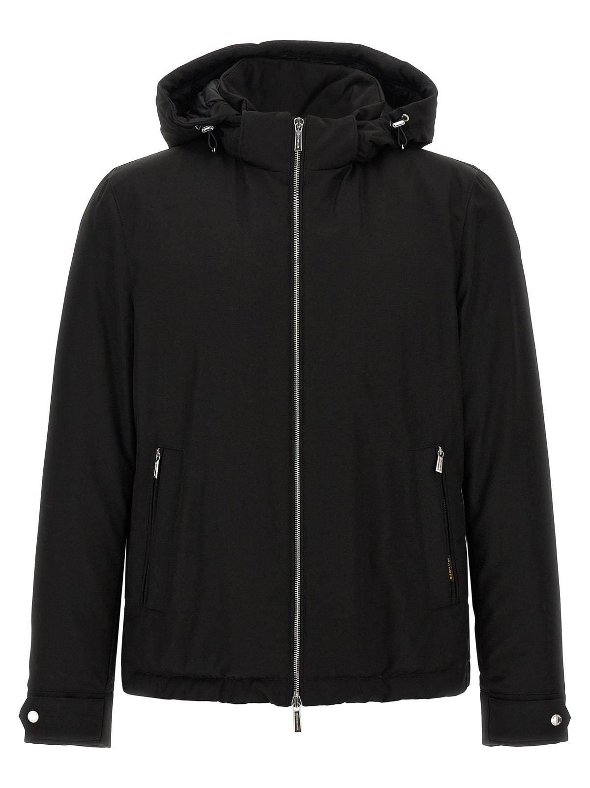 MooRER Black Wool Full-Length Jacket