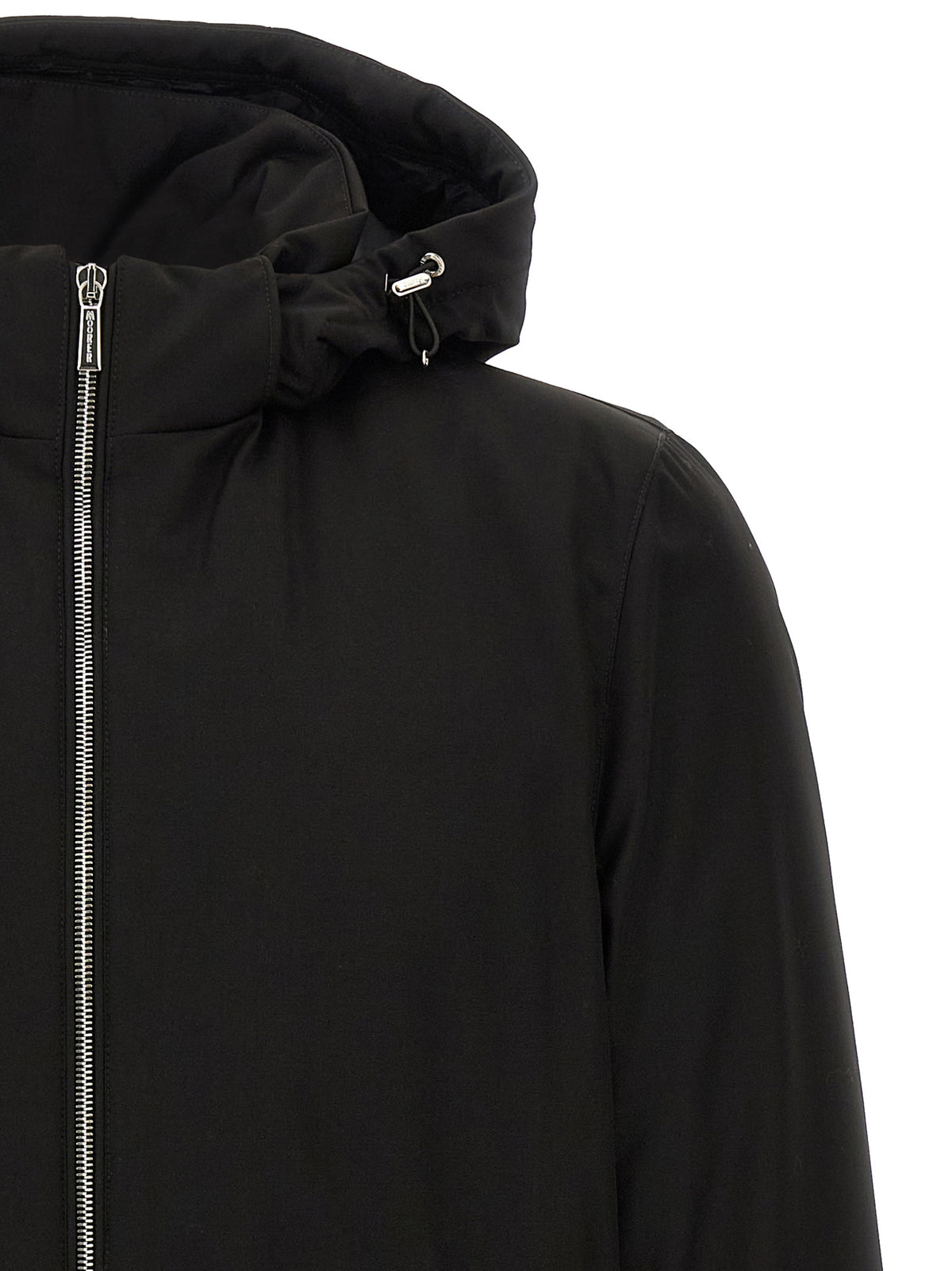 MooRER Black Wool Full-Length Jacket