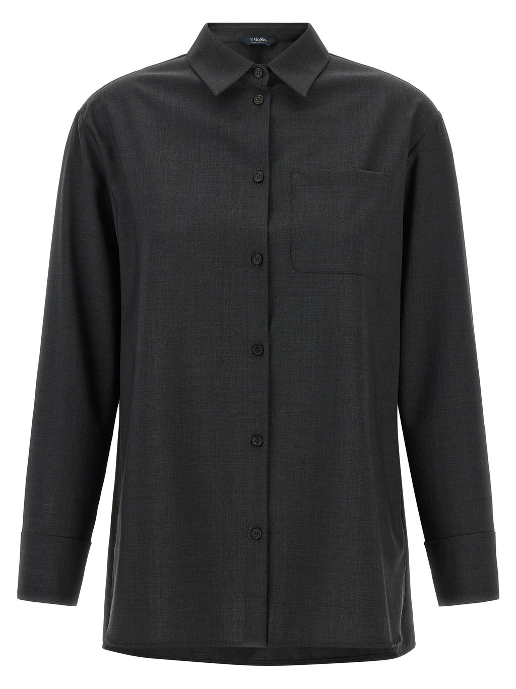 'S Max Mara Gray Wool Blouse