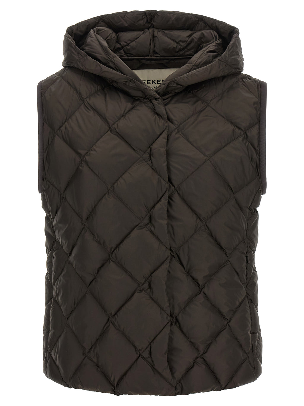 Max Mara Brown Polyester Sleeveless Jacket