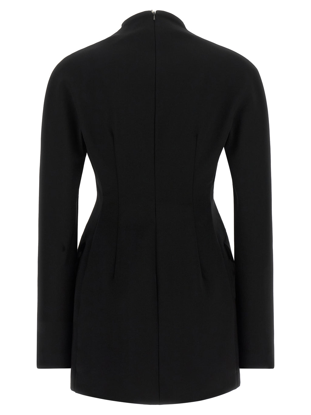Sportmax Black Viscose Short Dress