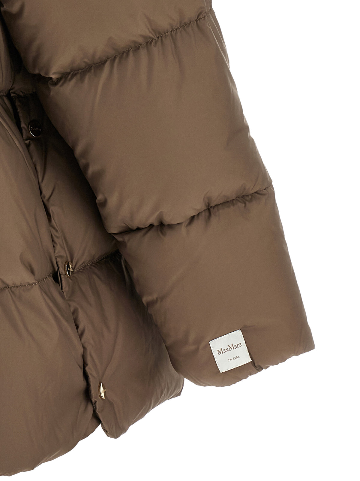 Max Mara Brown Polyamide Full-Length Jacket