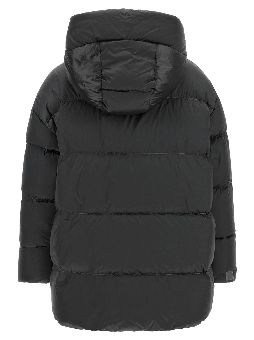 Max Mara Gray Polyamide Full-Length Jacket