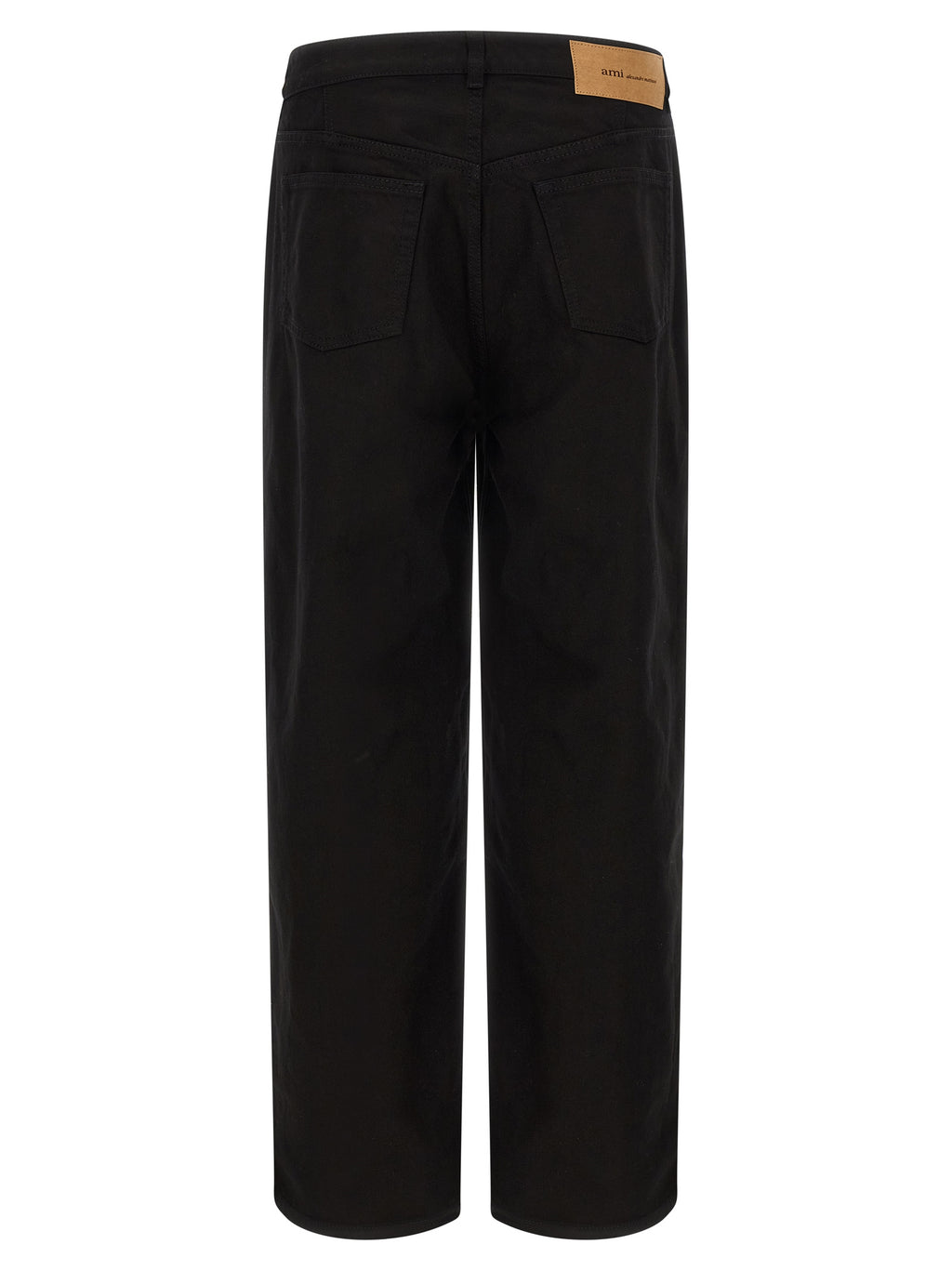 Ami Paris Black Cotton Relaxed Fit Jeans