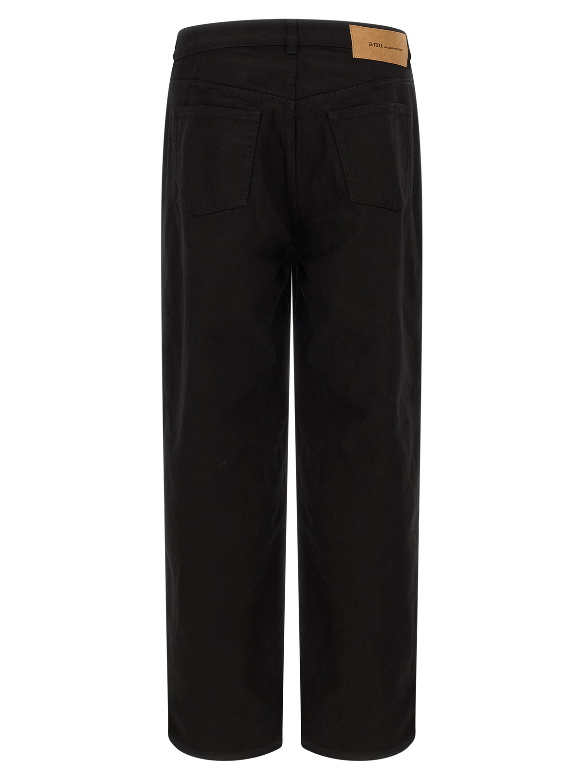 Ami Paris Black Cotton Relaxed Fit Jeans