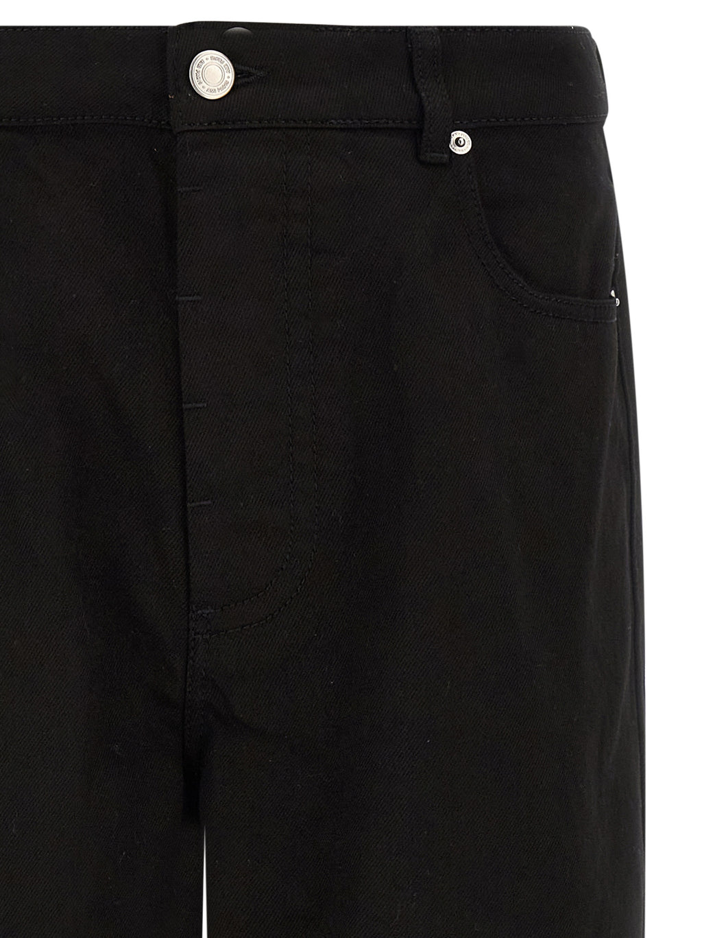 Ami Paris Black Cotton Relaxed Fit Jeans