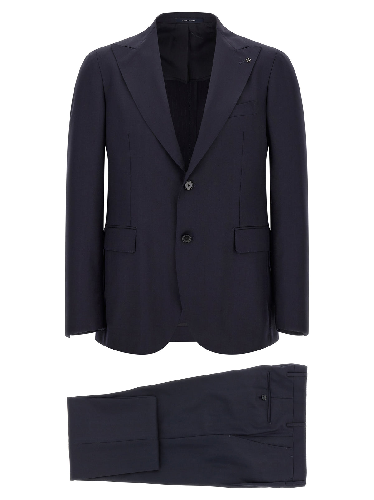 Tagliatore Blue Virgin Wool Two-Piece Suit