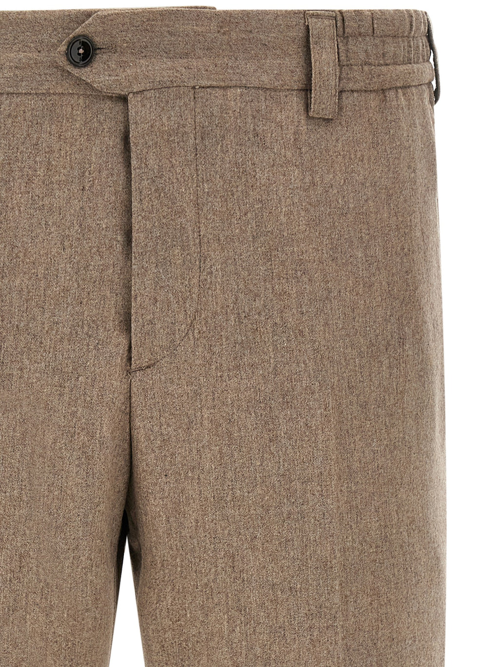 PT Torino Beige Virgin Wool Casual Pants