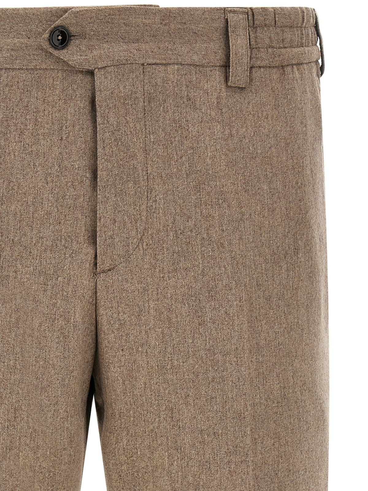 PT Torino Beige Virgin Wool Casual Pants