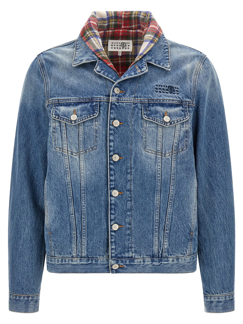 MM6 Maison Margiela Blue Cotton Denim Jacket
