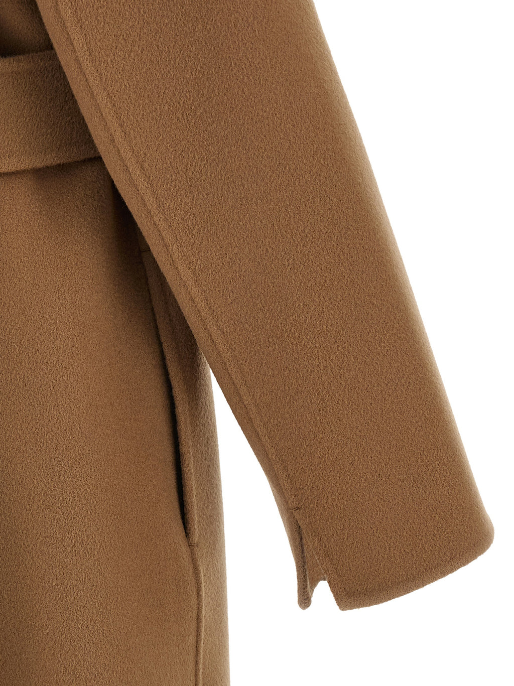 'S Max Mara Beige Wool Coat