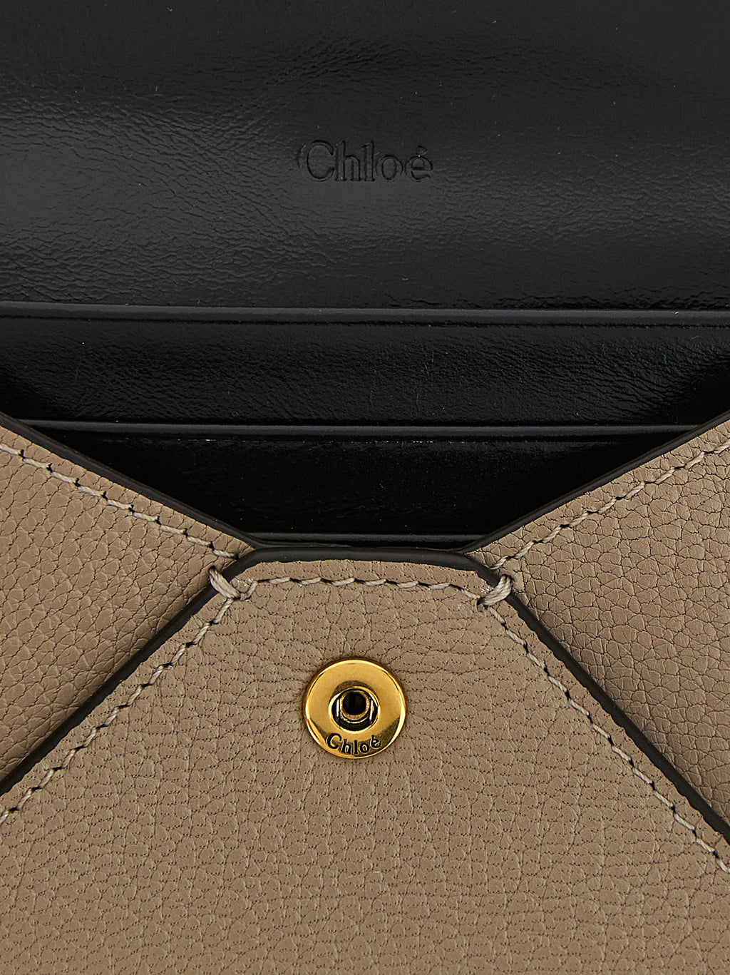 Chloé Beige Goatskin Cardholder