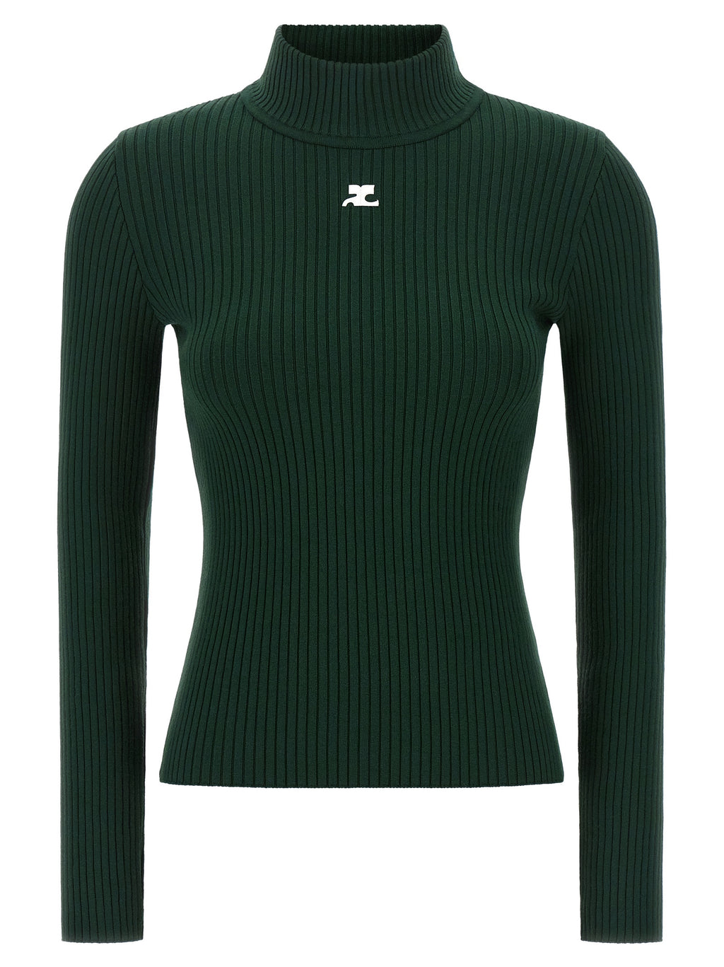 Courrèges Bicolor Viscose Cardigan